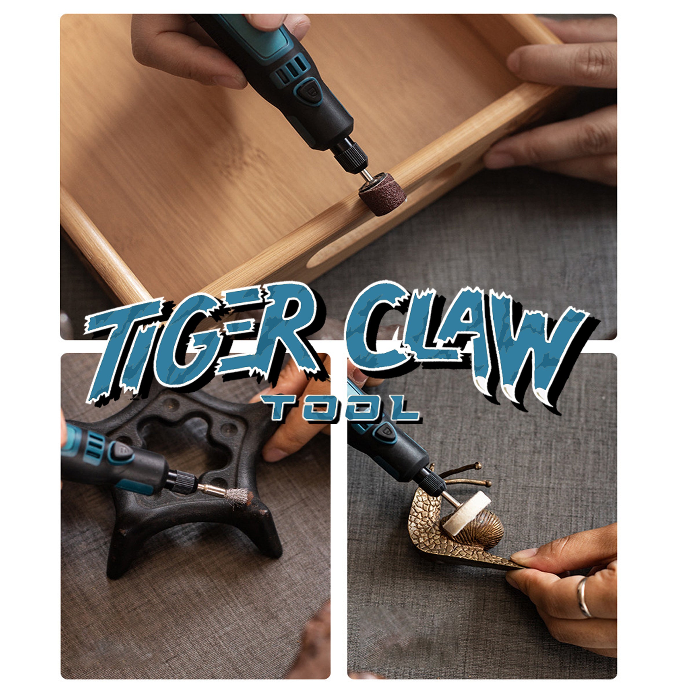 【82-Piece Set】⭐Tiger Claw Tool⭐ Three-Speed Adjustable Electric Grinder
