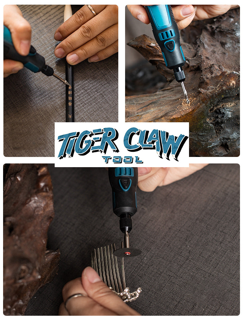 【82-Piece Set】⭐Tiger Claw Tool⭐ Three-Speed Adjustable Electric Grinder