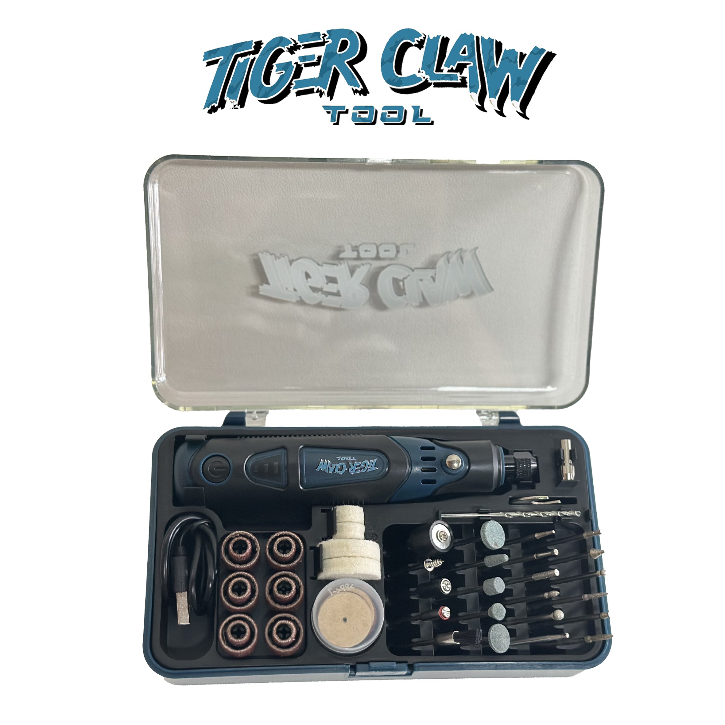 【82-Piece Set】⭐Tiger Claw Tool⭐ Three-Speed Adjustable Electric Grinder