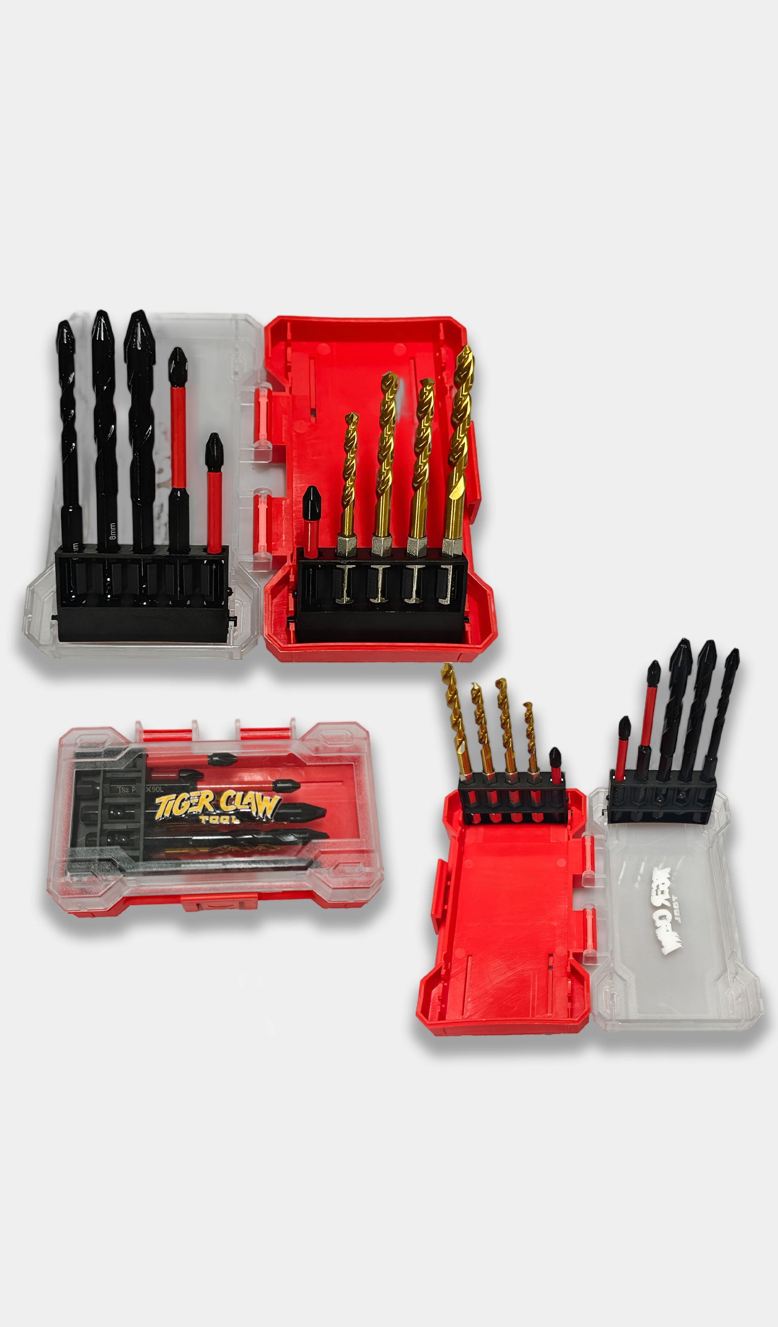 High-strength 10-piece carbide drill bit set - a versatile steel drill bit set for cement, glass, tile, and metal. Durable and efficient, suitable for both professional and home use.