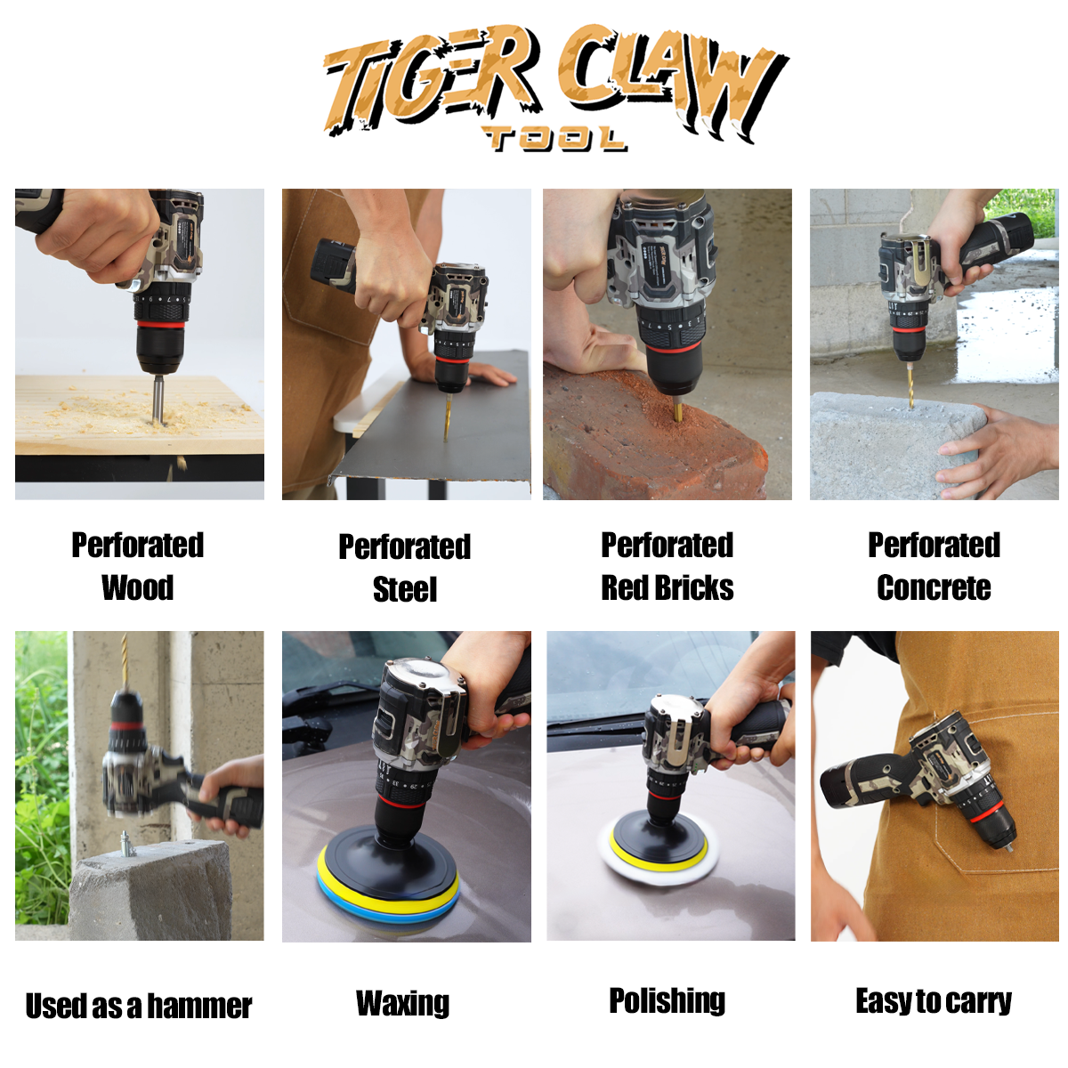 Camouflage tape impact drill